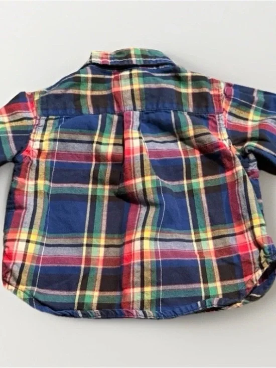 Ralph Lauren Multicolor Plaid Button-Down Shirt for Kids - Picture 2 of 3